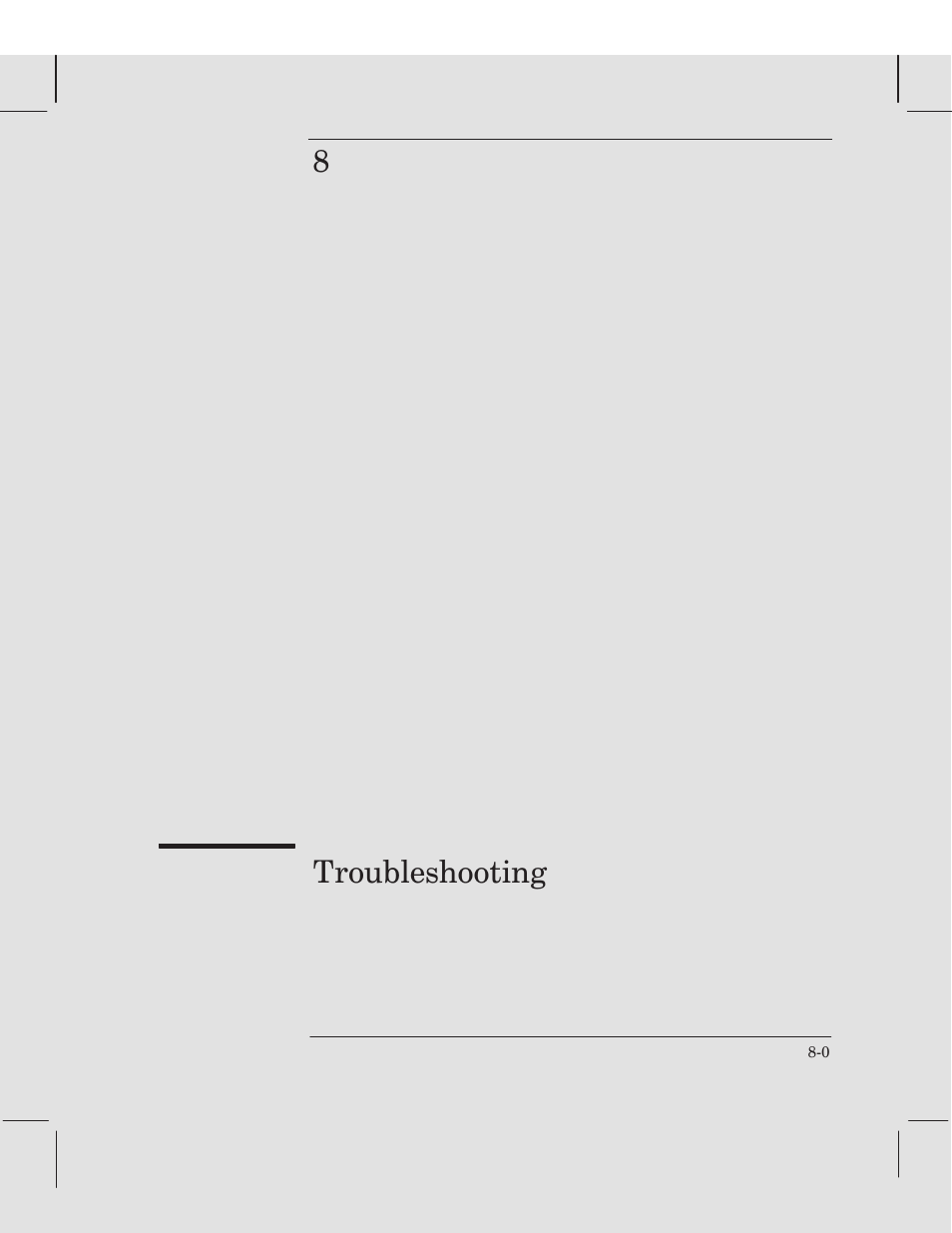 Chapter 8 troubleshooting, 8troubleshooting | HP 220 User Manual | Page 149 / 246