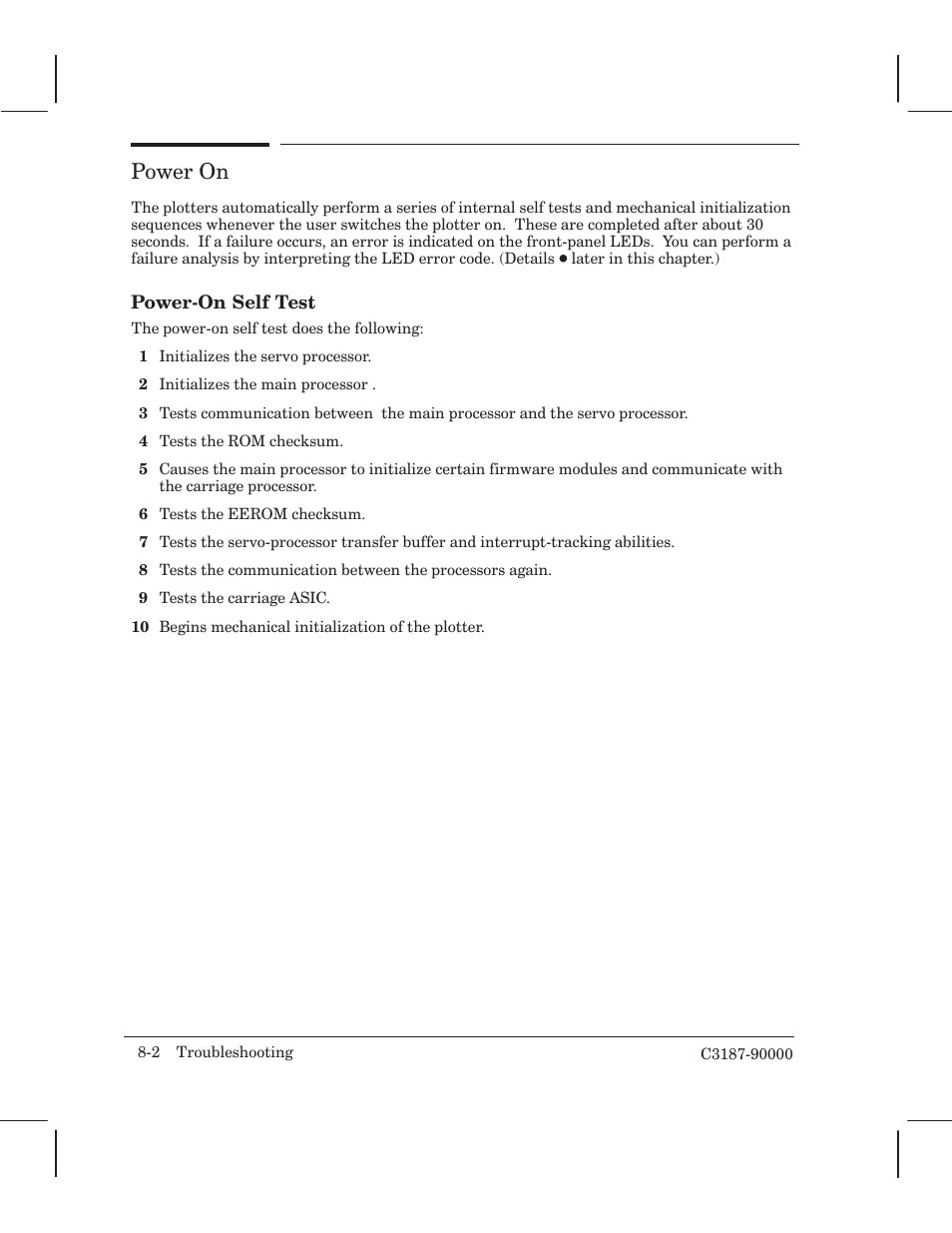 Power on | HP 220 User Manual | Page 150 / 246