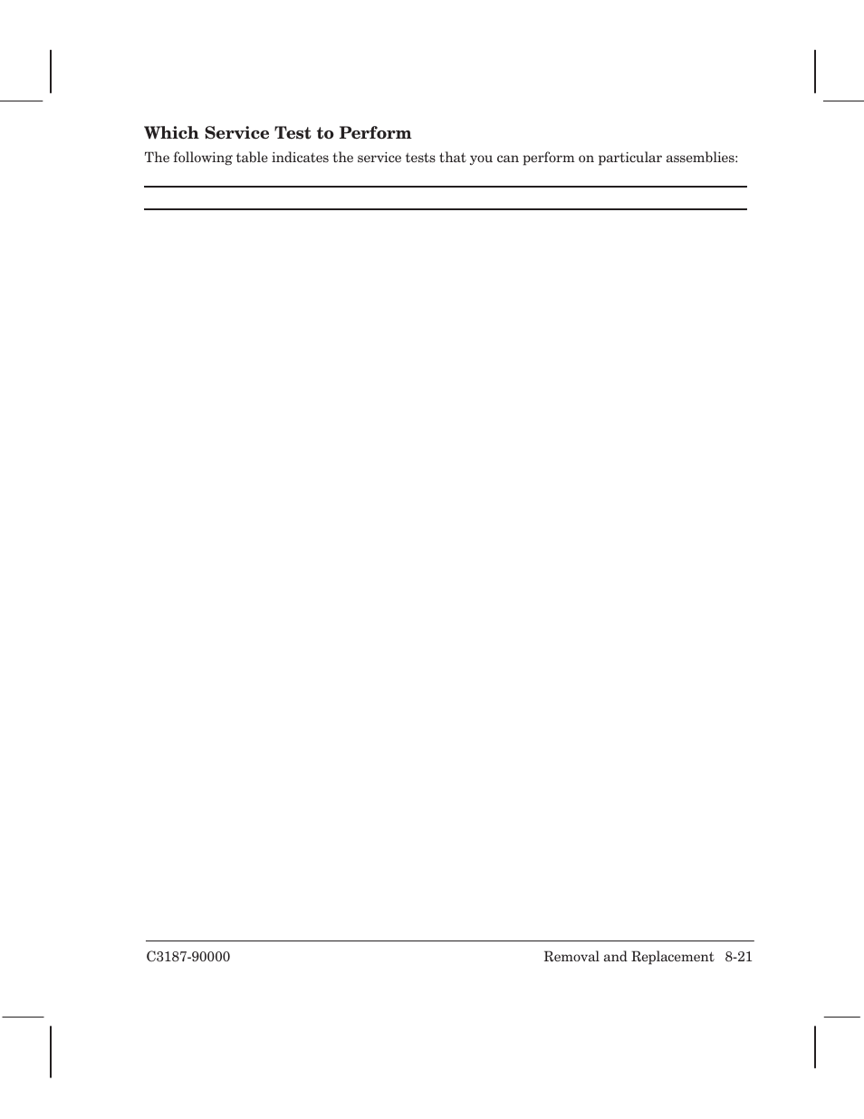 Which service test to perform | HP 220 User Manual | Page 169 / 246