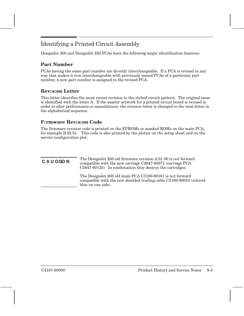 Identifying aprinted circuit assembly | HP 220 User Manual | Page 181 / 246