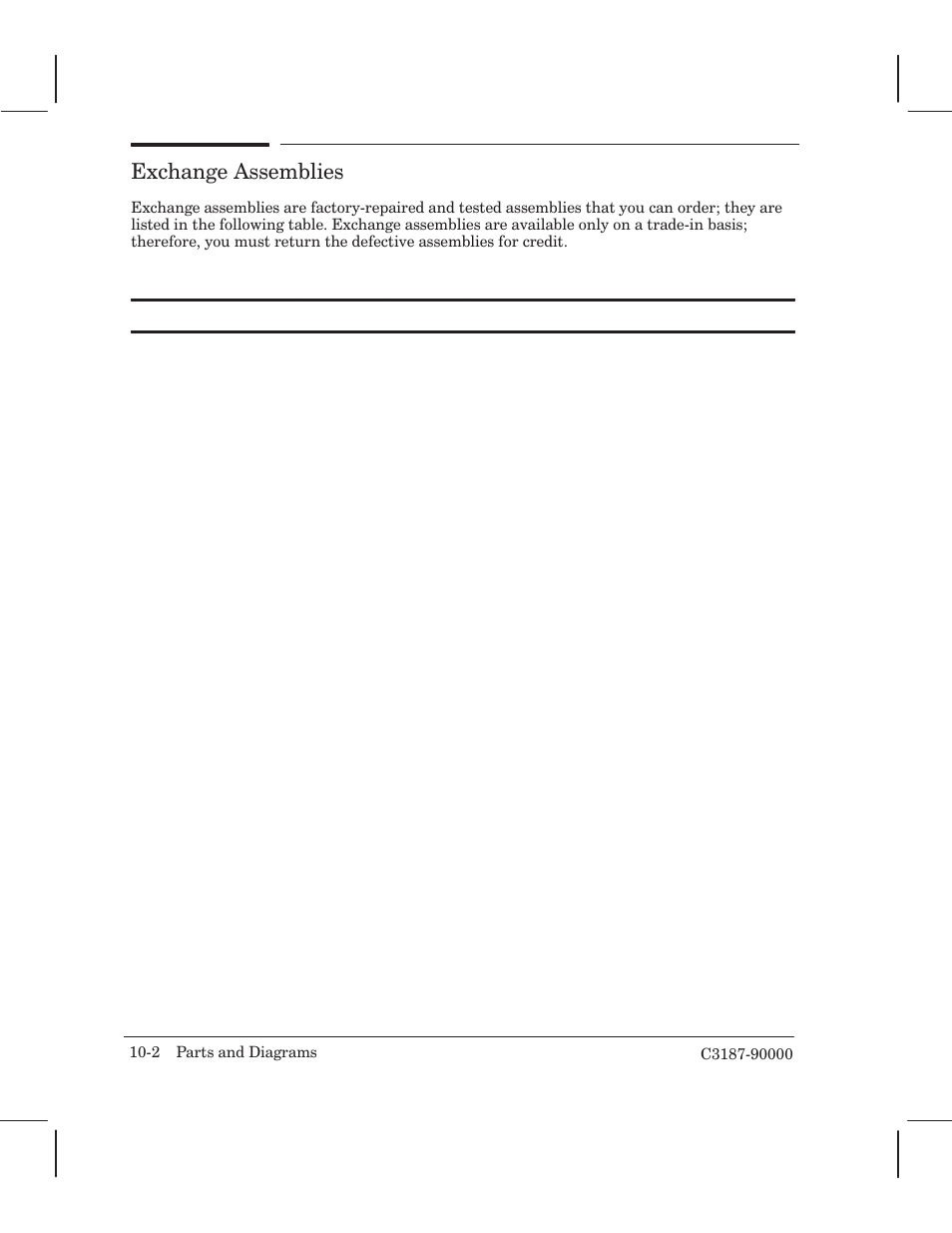 Exchange assemblies | HP 220 User Manual | Page 194 / 246