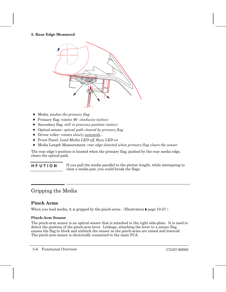 Gripping the media | HP 220 User Manual | Page 38 / 246