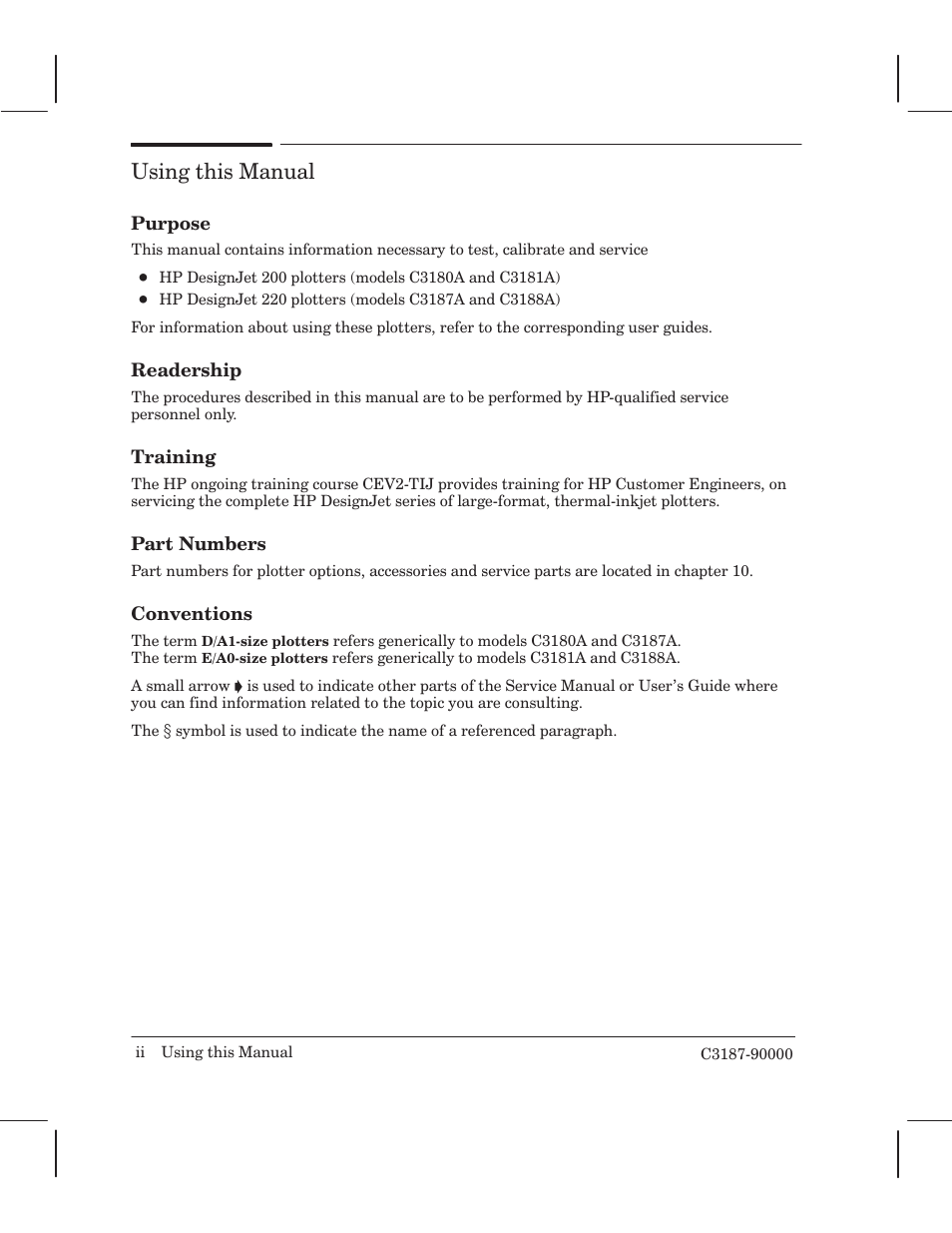 Using this manual | HP 220 User Manual | Page 4 / 246