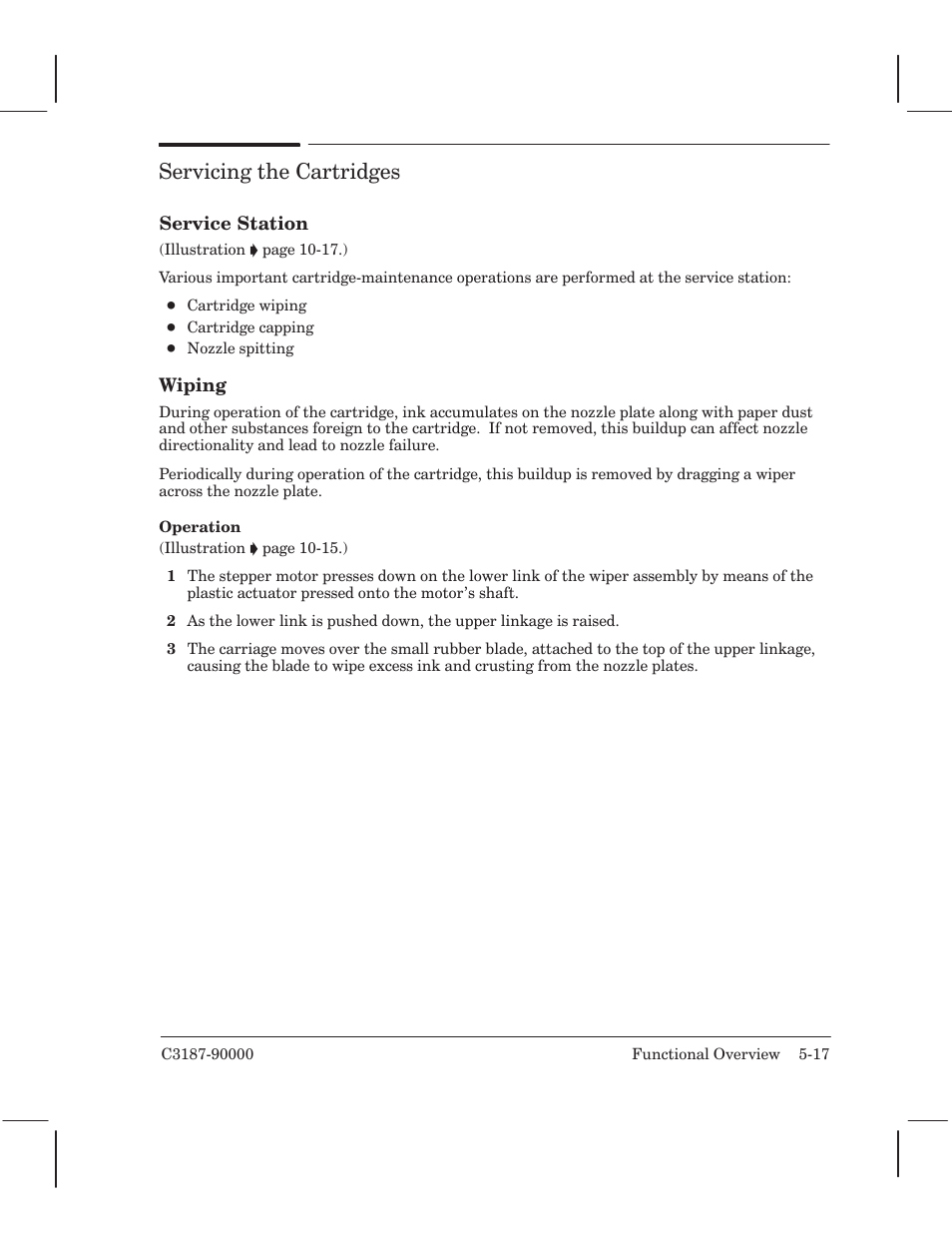 Servicingthe cartridges | HP 220 User Manual | Page 49 / 246