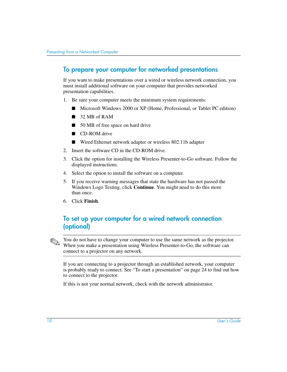 HP L1619A User Manual | Page 18 / 72