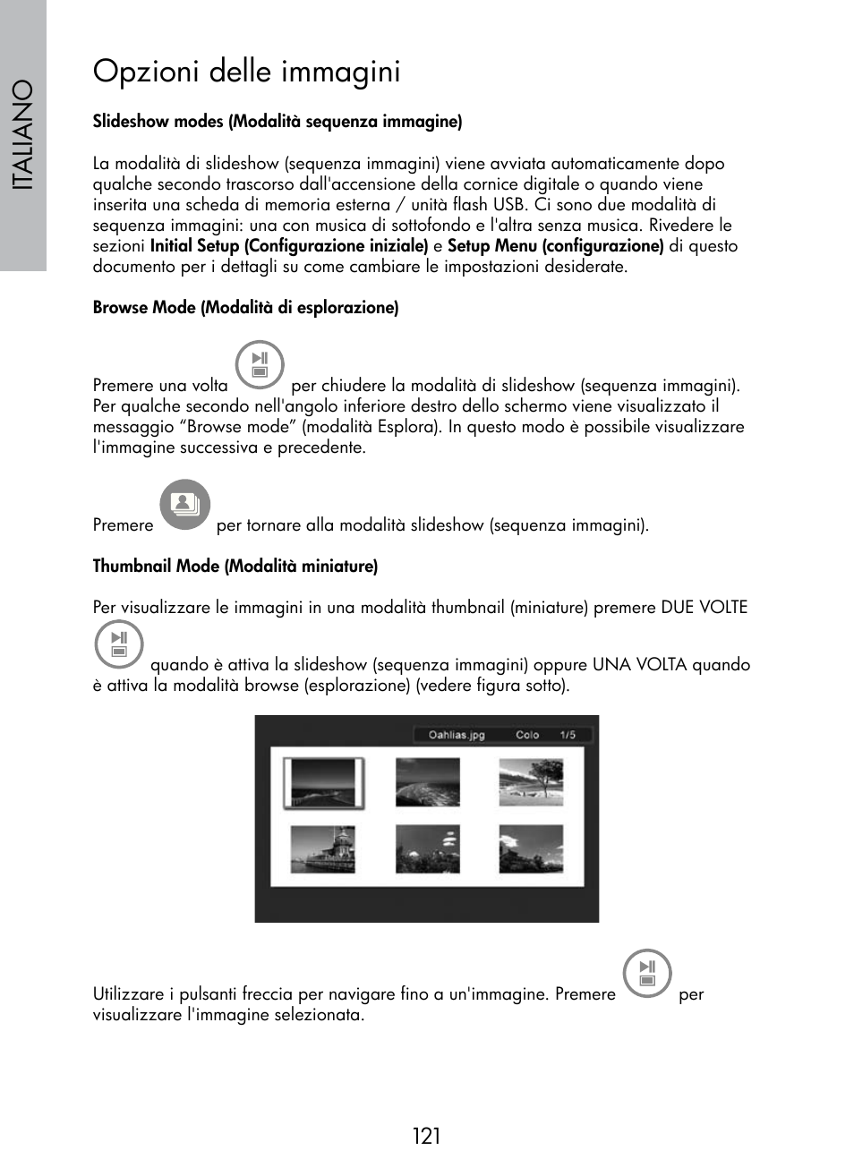 Opzioni delle immagini, Italiano | HP DF770 User Manual | Page 122 / 356