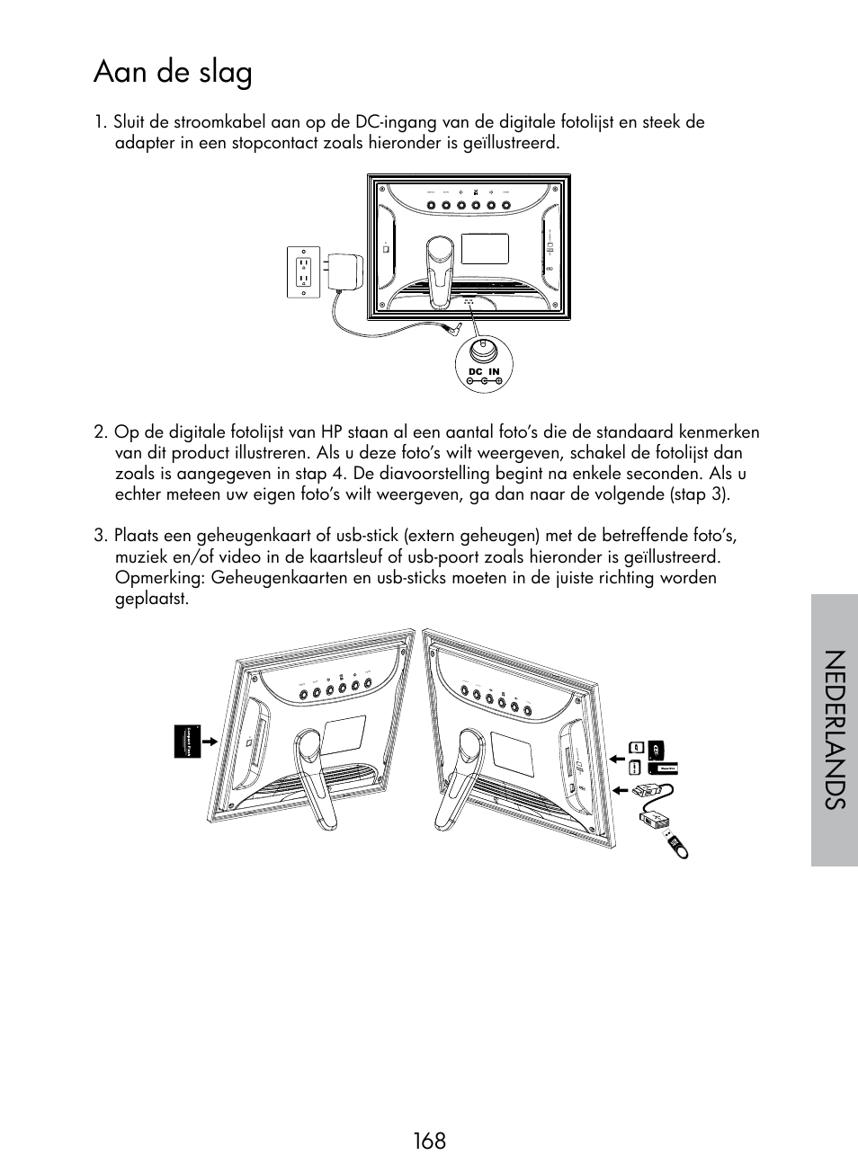 Aan de slag, Nede rlan d s, Po we r mu te me nu | HP DF770 User Manual | Page 169 / 356