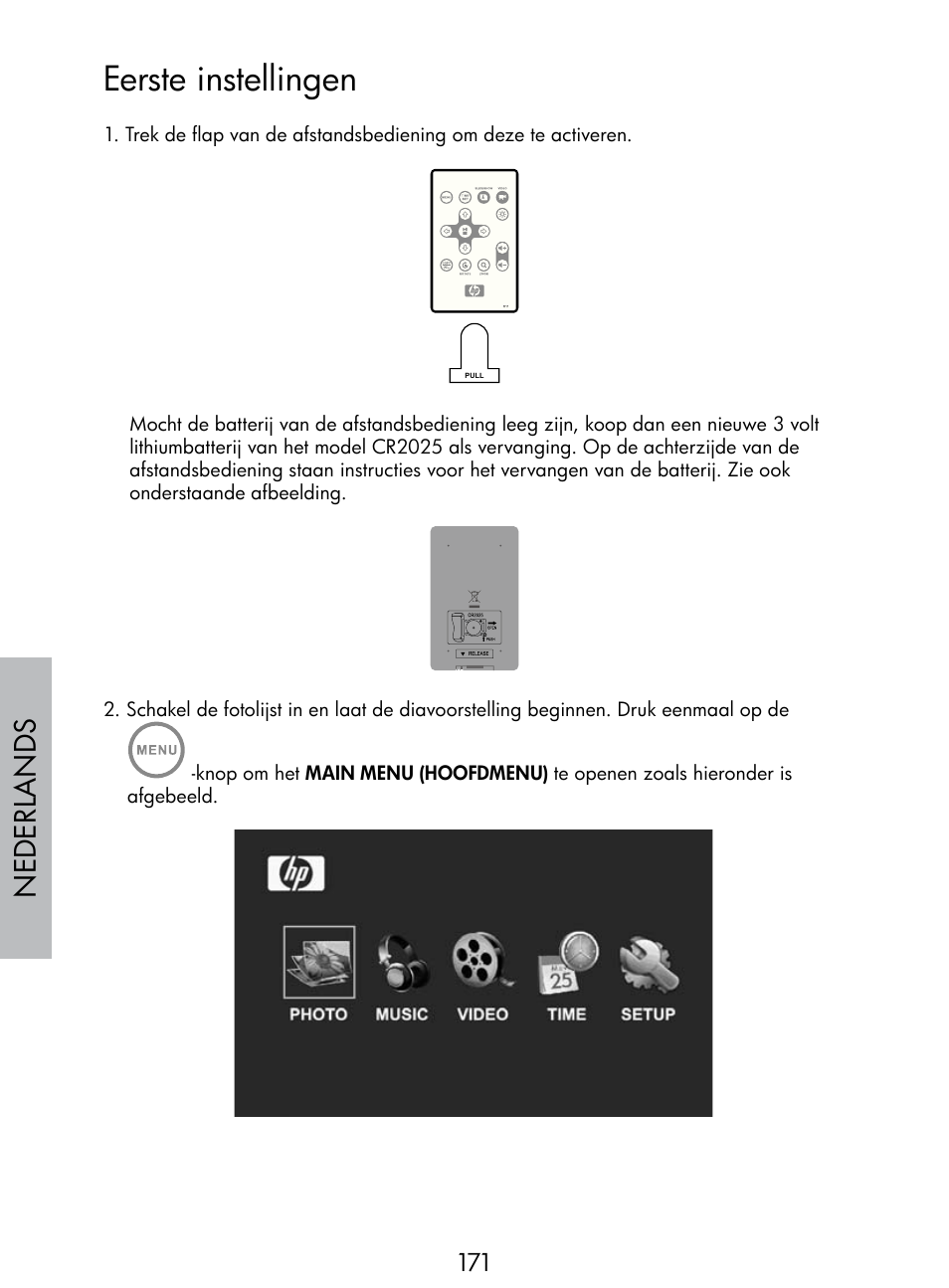 Eerste instellingen, Nede rlan d s | HP DF770 User Manual | Page 172 / 356