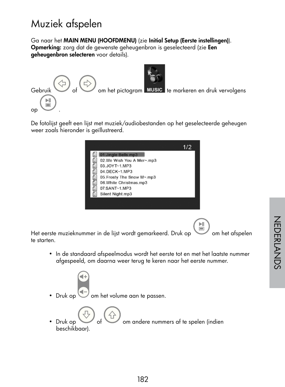 Muziek afspelen, Nede rlan d s | HP DF770 User Manual | Page 183 / 356