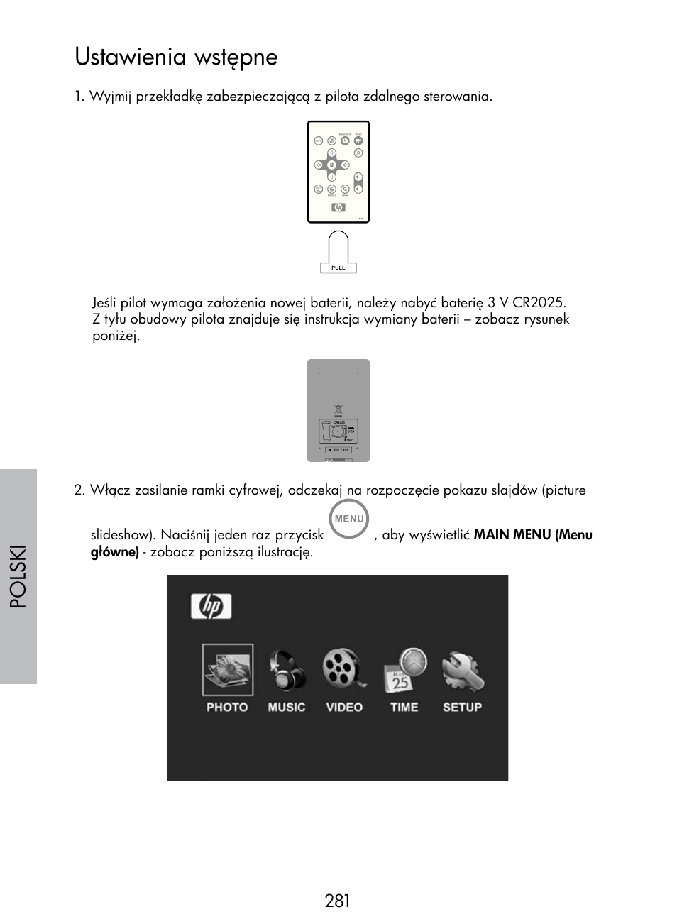 Ustawienia wstępne, Polski | HP DF770 User Manual | Page 282 / 356