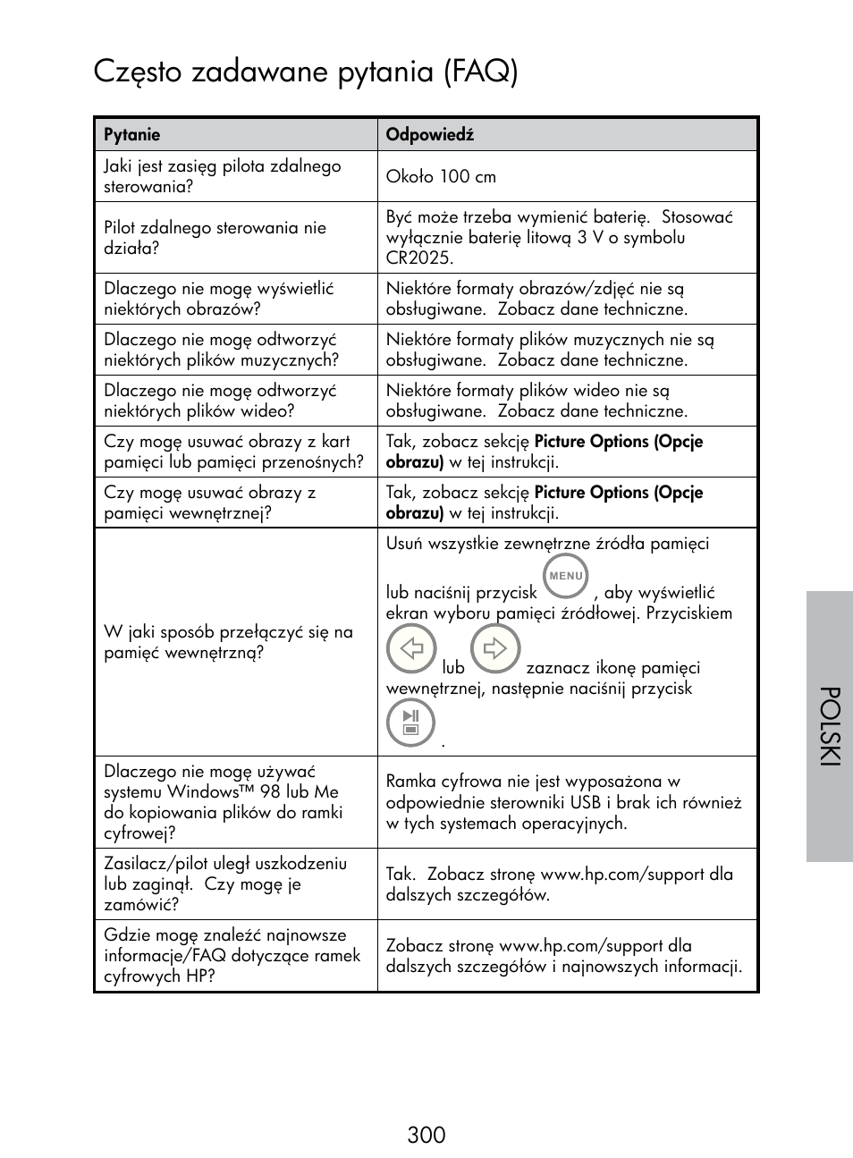 Często zadawane pytania (faq), Polski | HP DF770 User Manual | Page 301 / 356