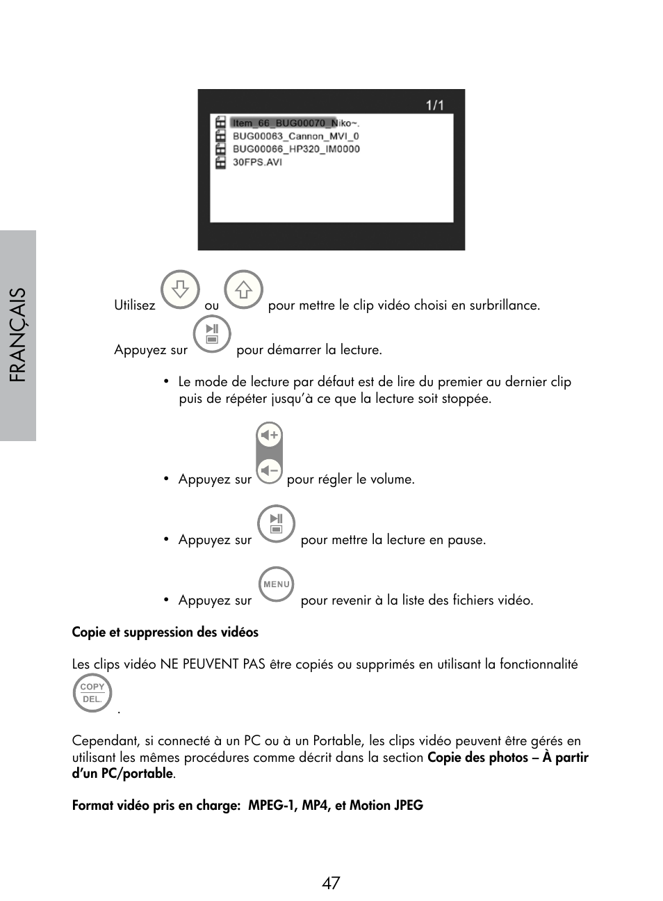 Français | HP DF770 User Manual | Page 48 / 356