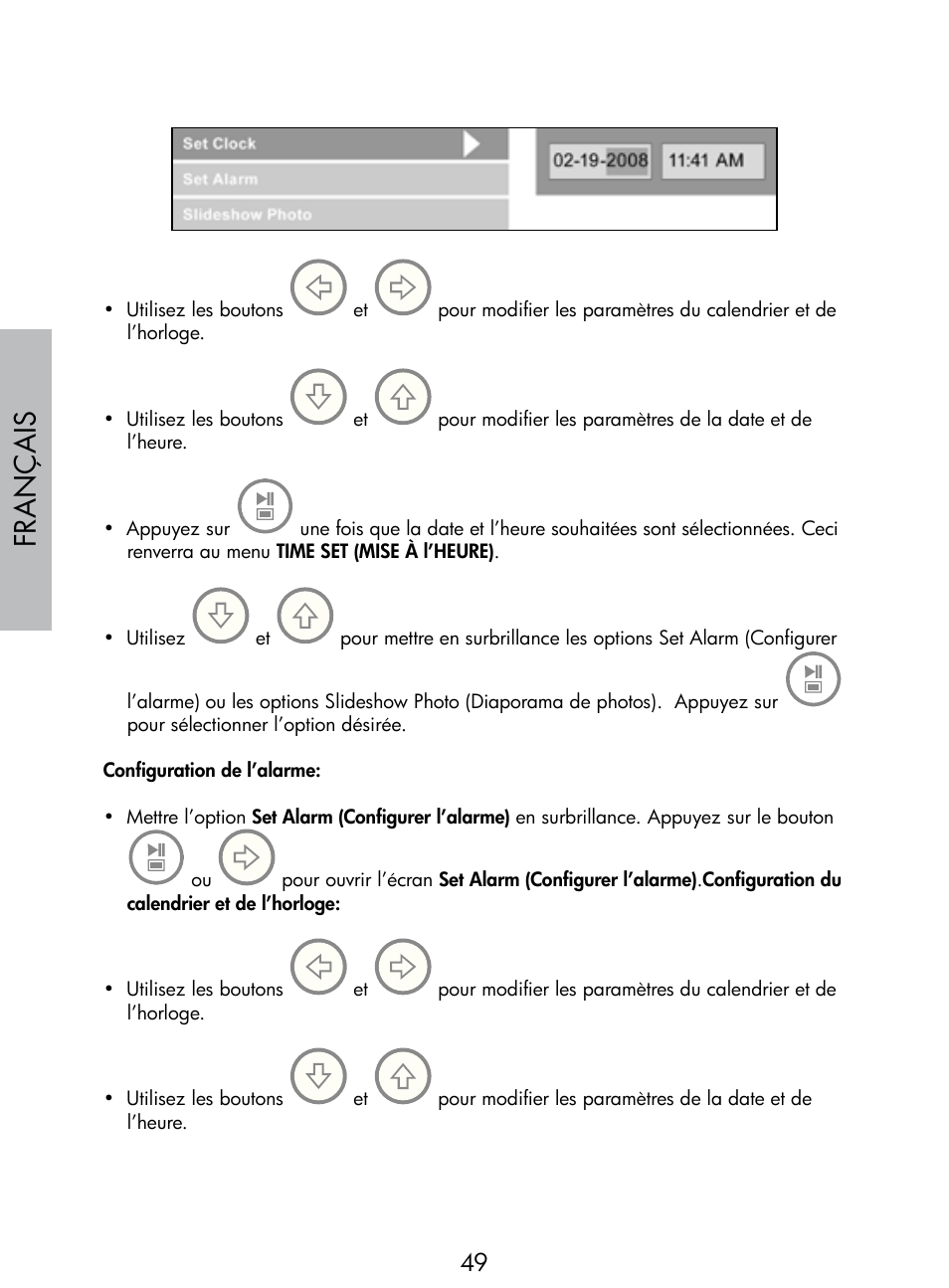 Français | HP DF770 User Manual | Page 50 / 356