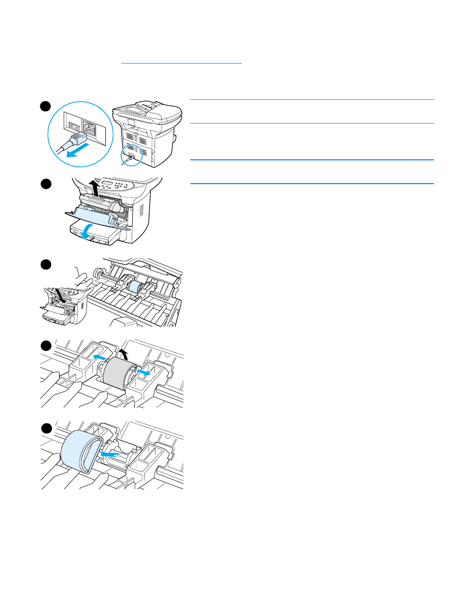 Changing the pickup roller, To change the pickup roller, Changing | The pickup roller | HP 3300mfp User Manual | Page 129 / 259