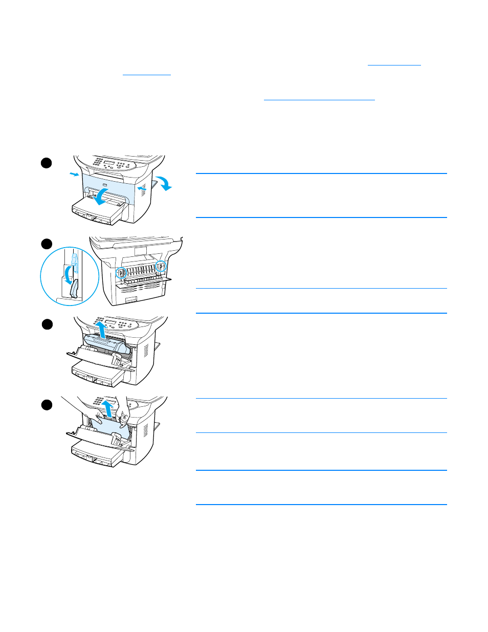 Clearing media jams, To clear a media jam | HP 3300mfp User Manual | Page 160 / 259