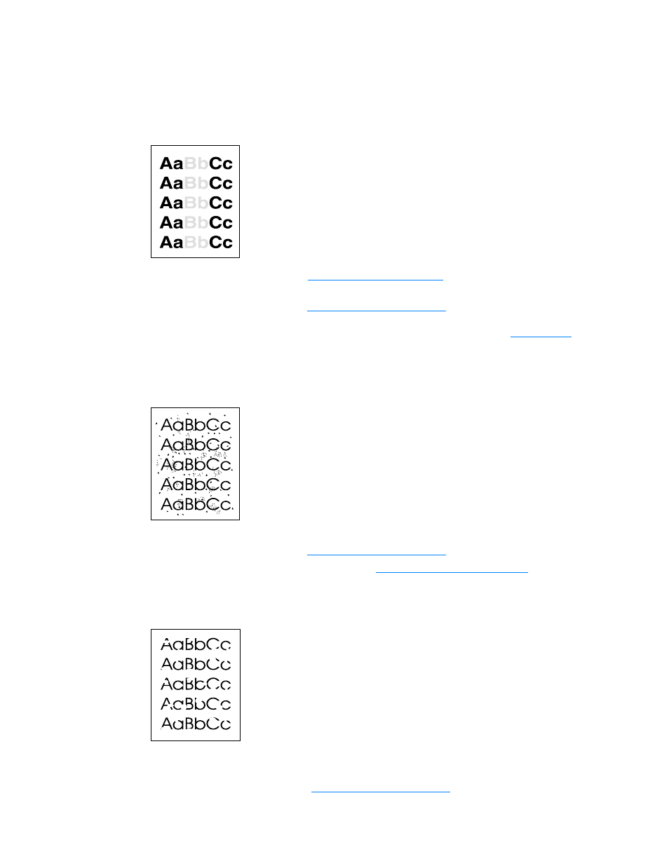 Improving print quality, Light print or fade, Toner specks | Dropouts, Light print or fade toner specks dropouts | HP 3300mfp User Manual | Page 162 / 259