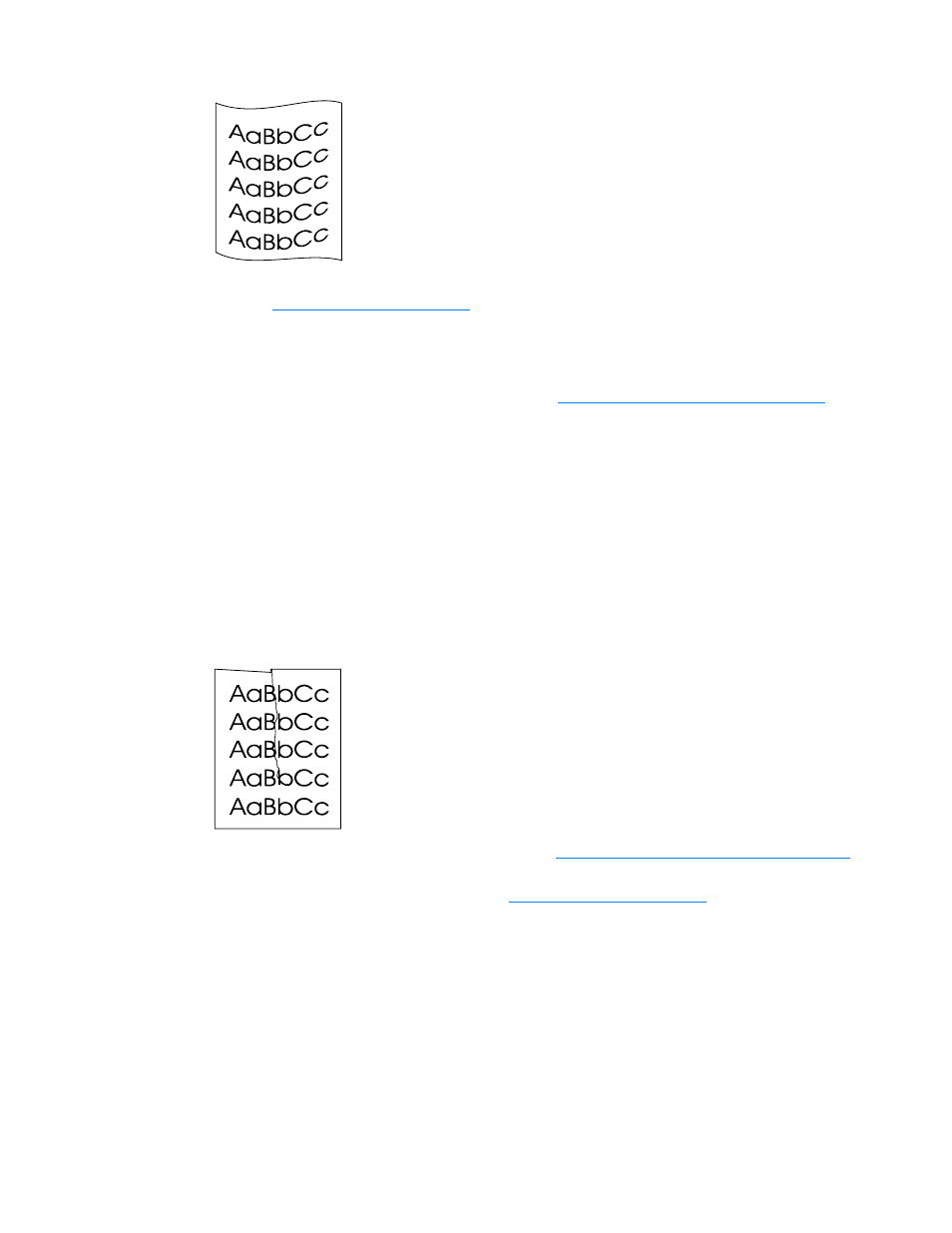 Curl or wave, Wrinkles or creases, Curl or wave wrinkles or creases | HP 3300mfp User Manual | Page 166 / 259