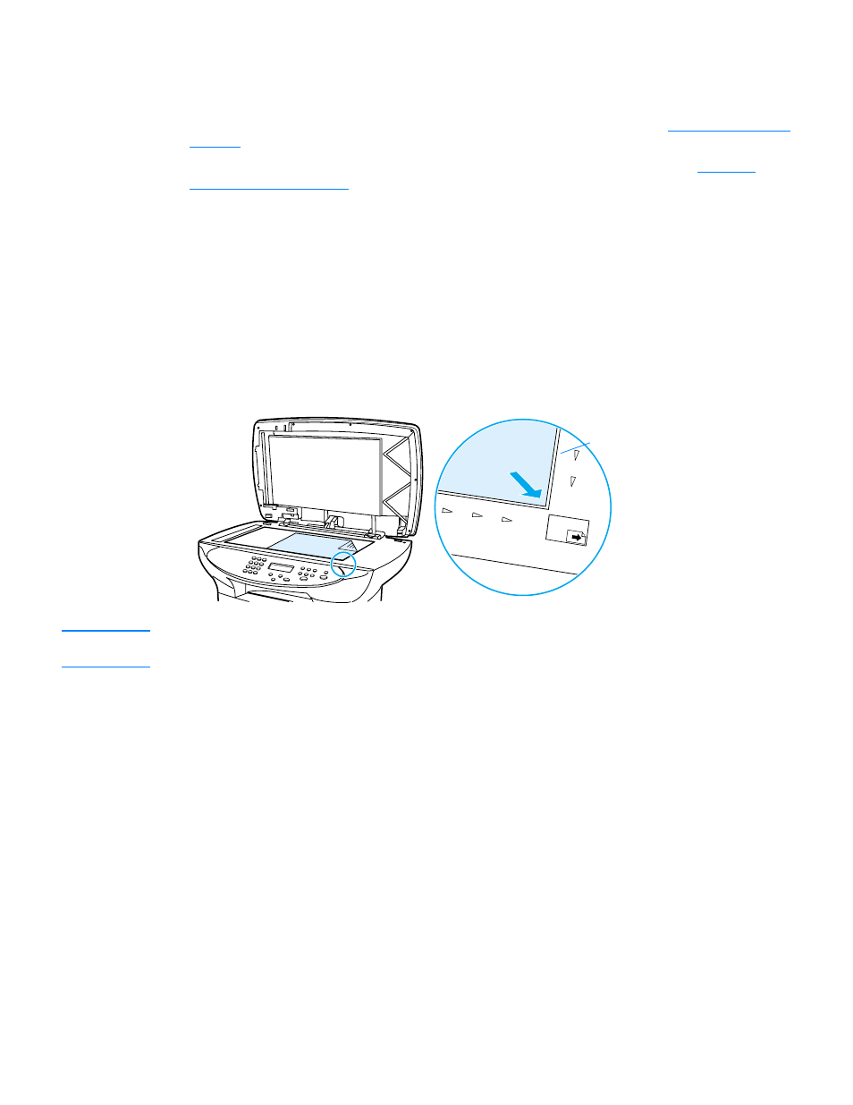 Loading originals to copy or scan, To load originals onto the flatbed scanner | HP 3300mfp User Manual | Page 33 / 259
