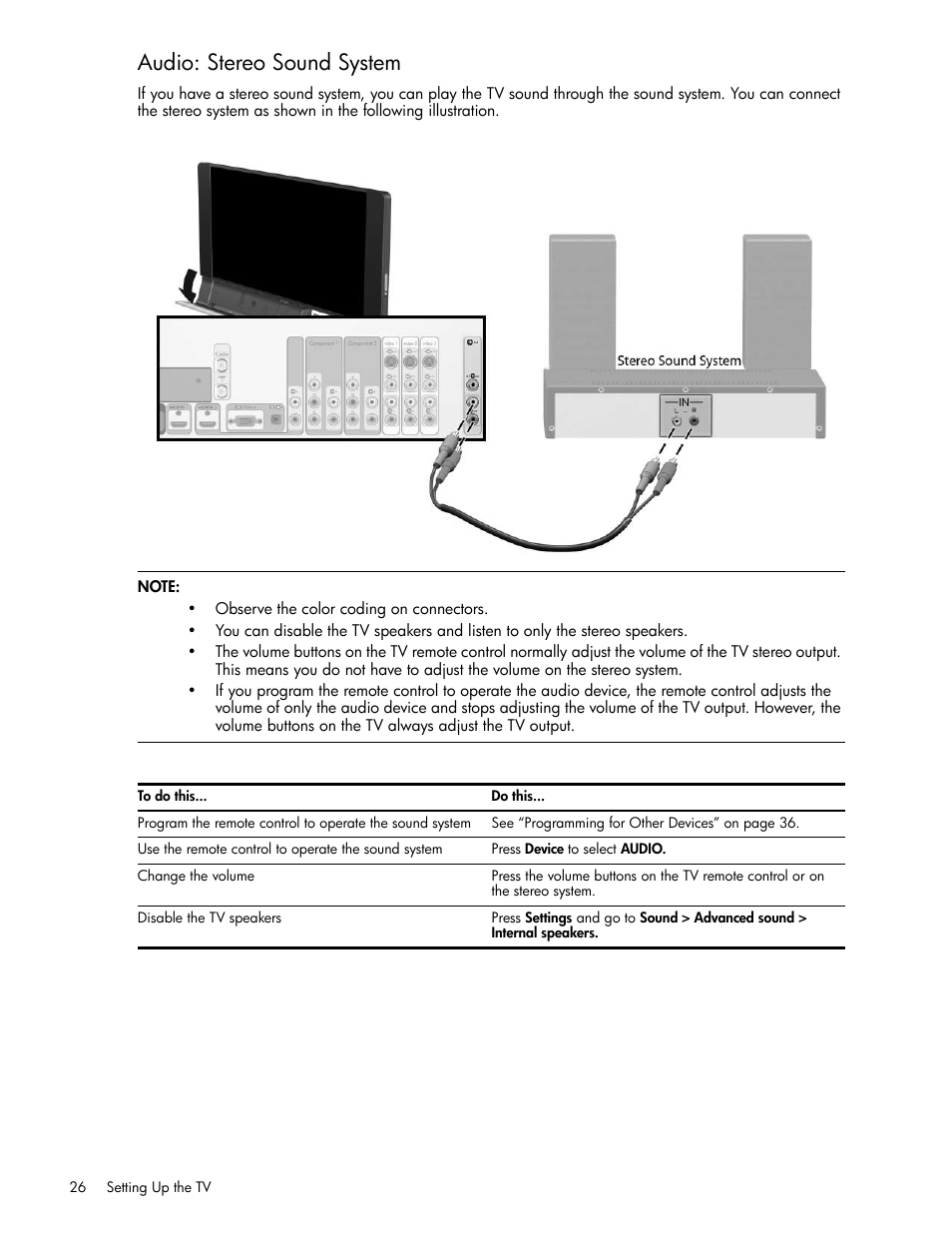 Audio: stereo sound system | HP md5020n User Manual | Page 26 / 80