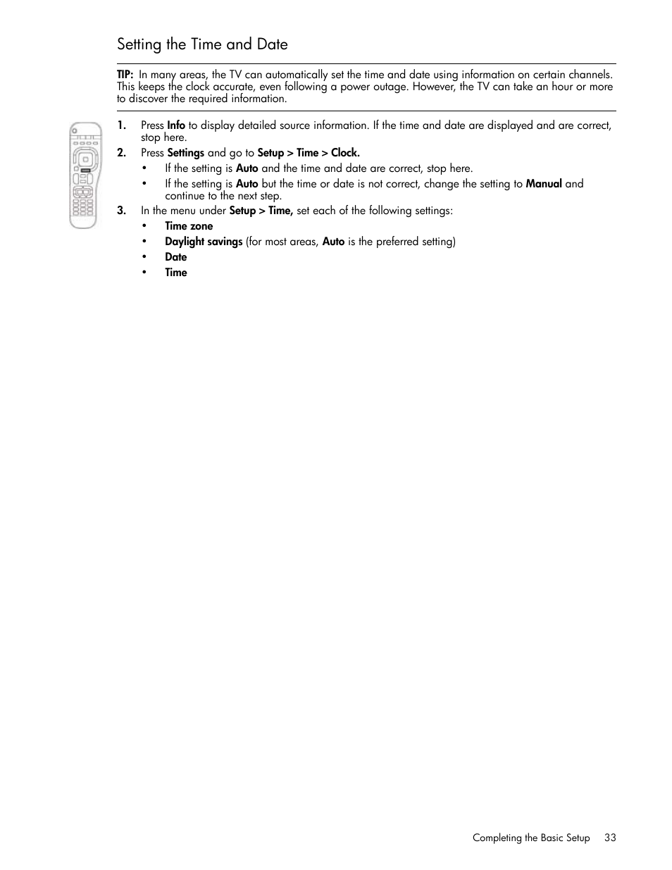 Setting the time and date | HP md5020n User Manual | Page 33 / 80