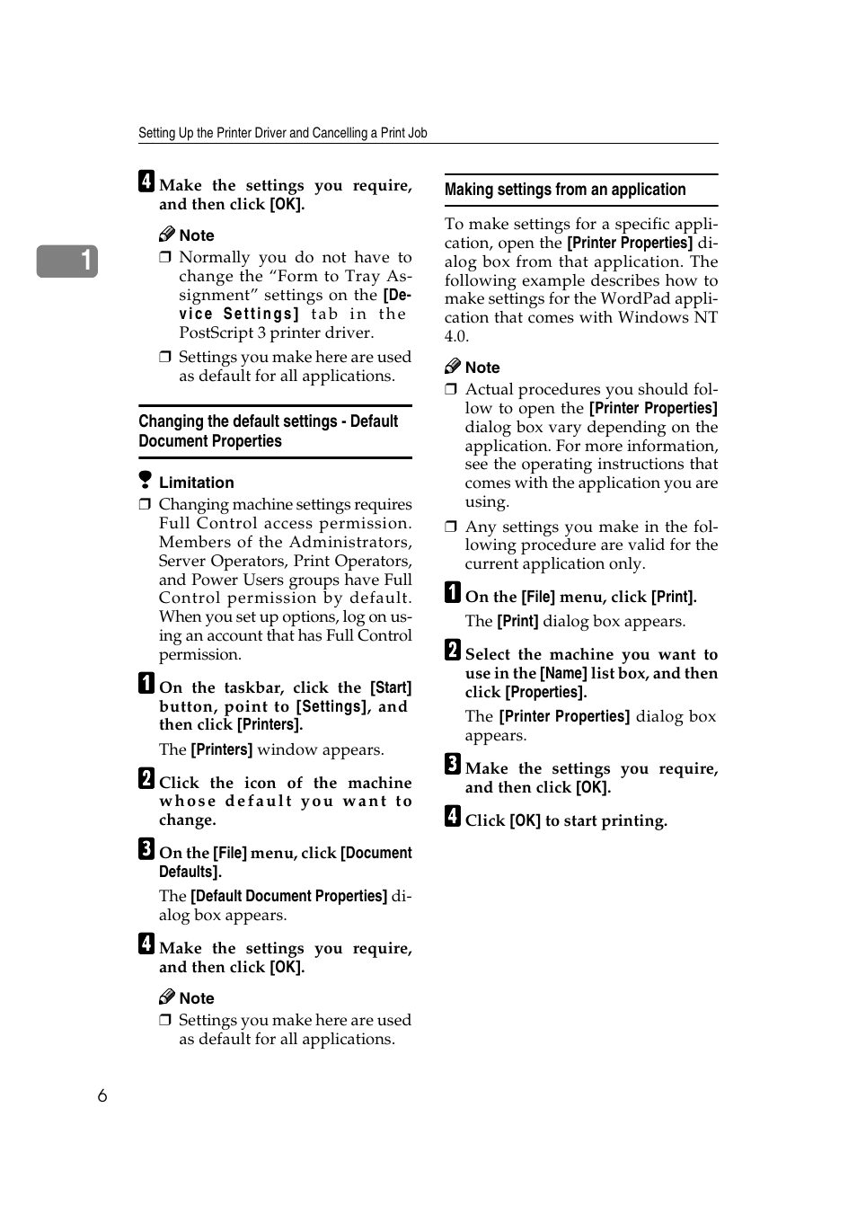 Making settings from an application | HP 2045 User Manual | Page 12 / 76