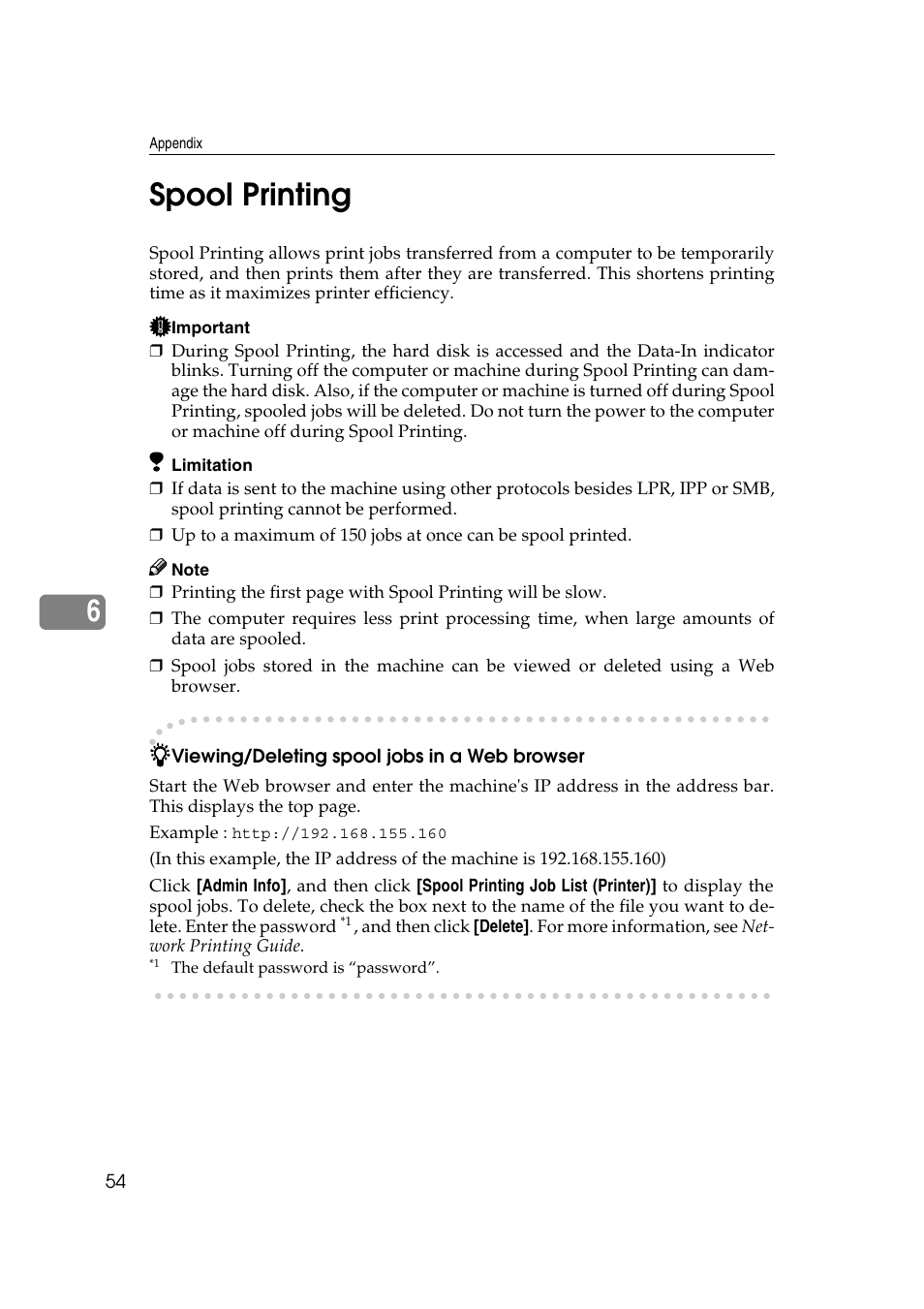 Spool printing, 6spool printing | HP 2045 User Manual | Page 60 / 76