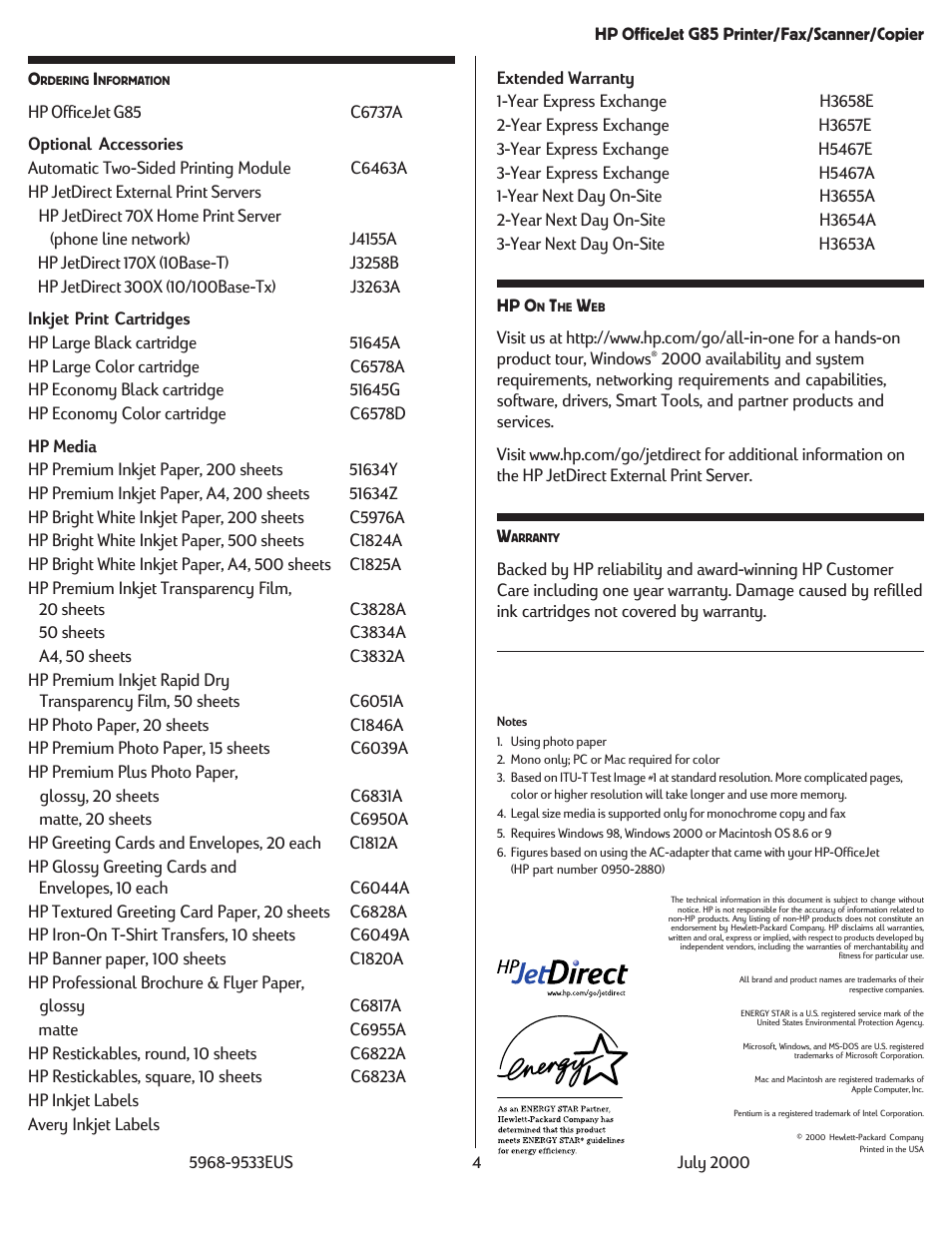 HP C350 User Manual | Page 4 / 4