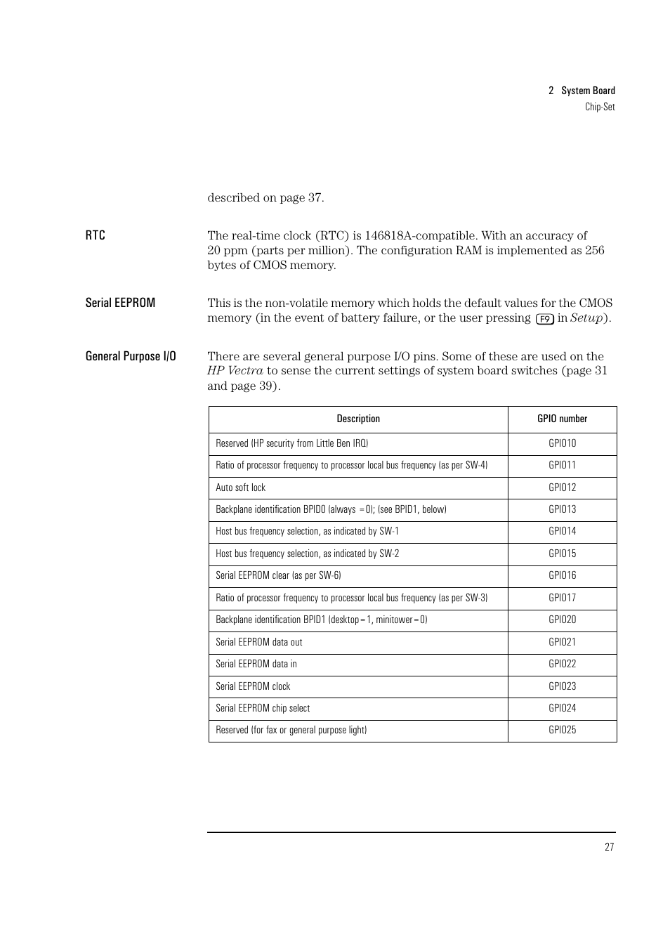 HP Vectra VL 5/xxx Series 5 User Manual | Page 27 / 90