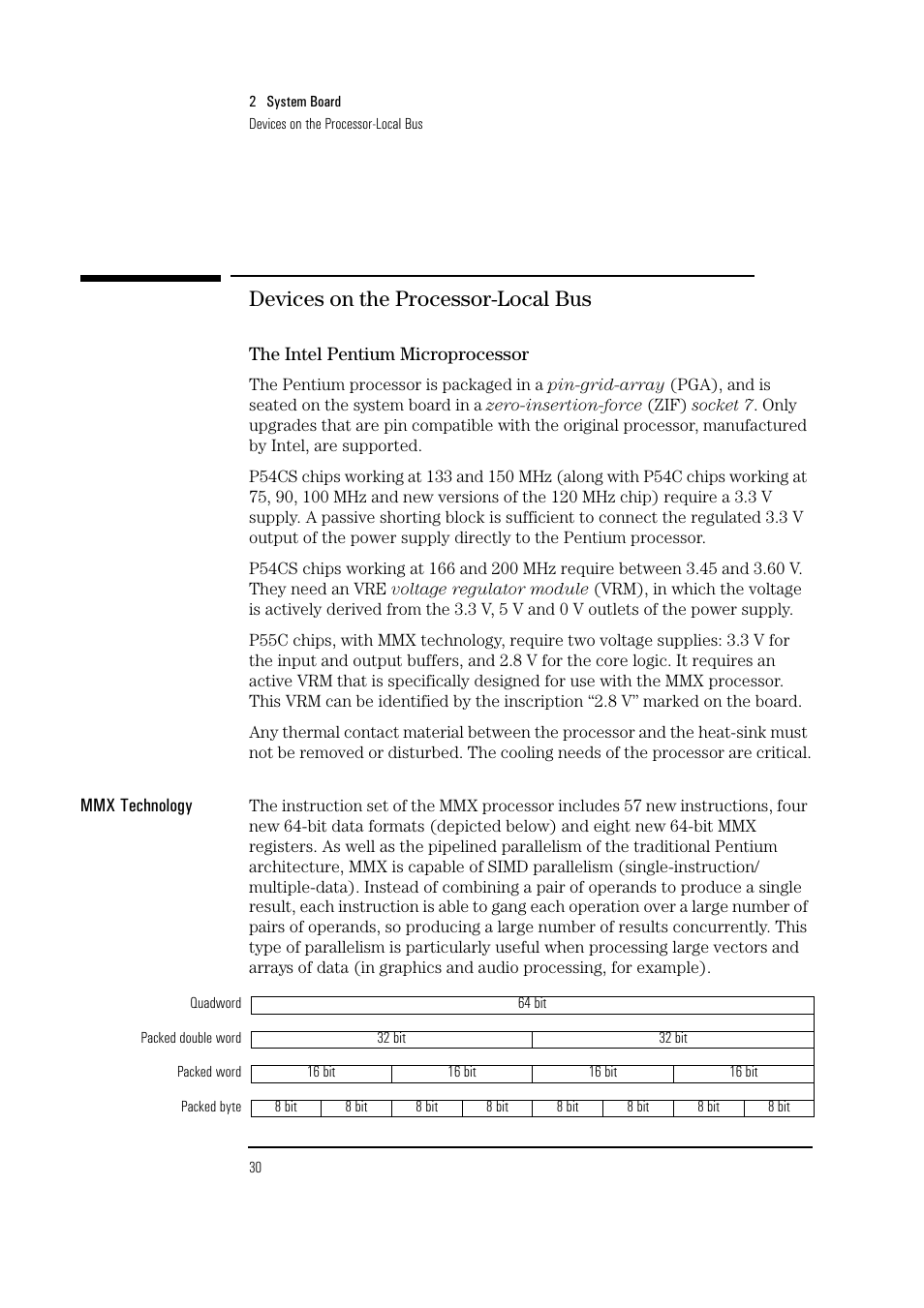 Devices on the processor-local bus | HP Vectra VL 5/xxx Series 5 User Manual | Page 30 / 90