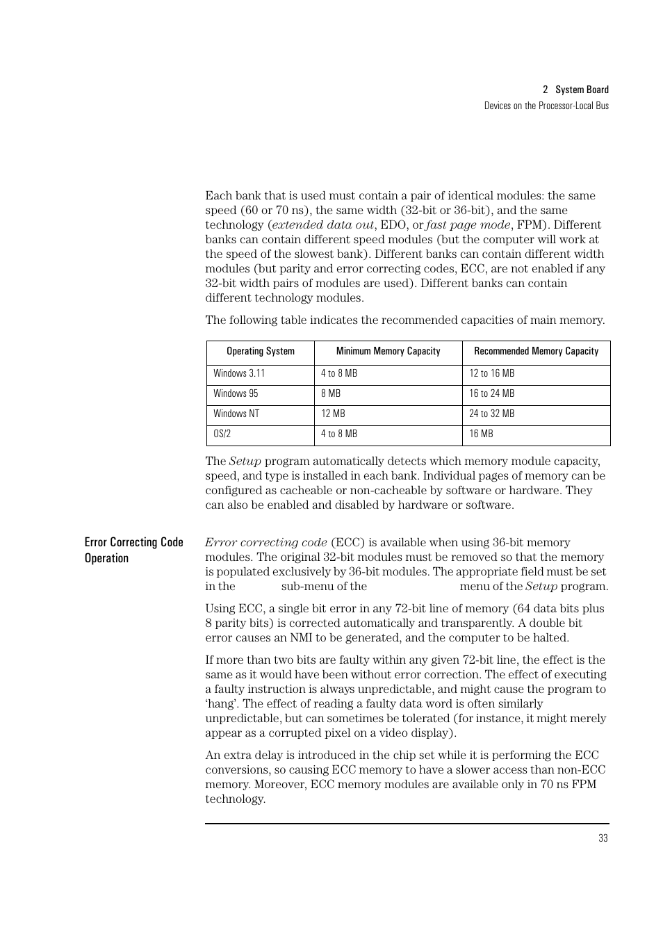 HP Vectra VL 5/xxx Series 5 User Manual | Page 33 / 90