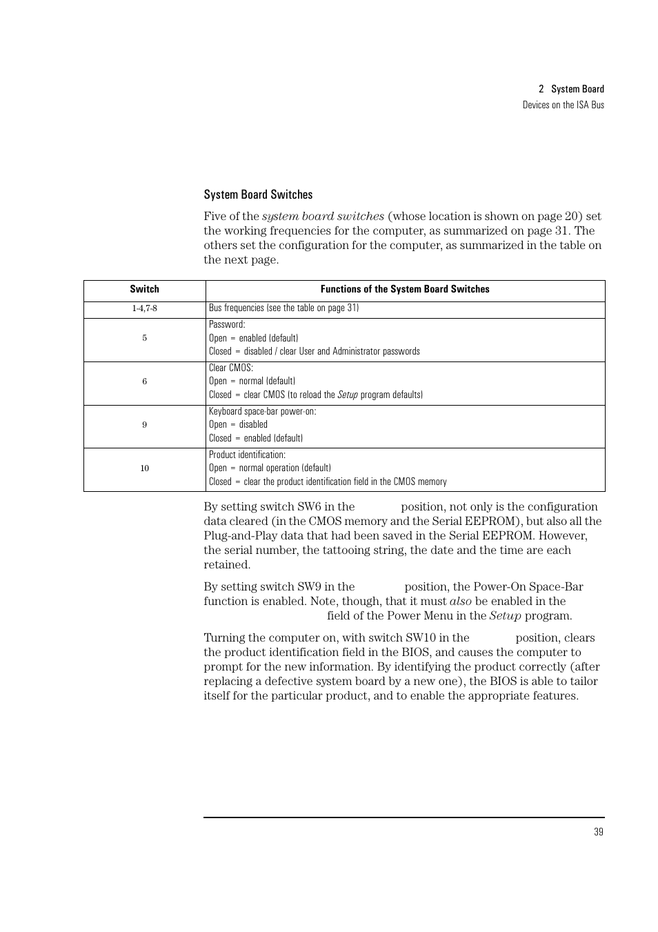 HP Vectra VL 5/xxx Series 5 User Manual | Page 39 / 90