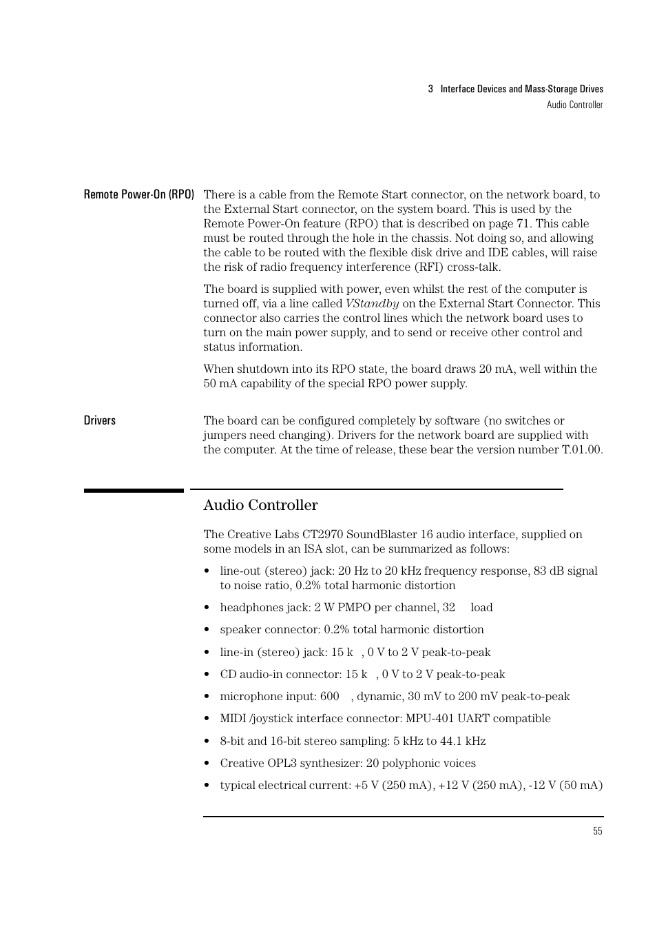 Audio controller | HP Vectra VL 5/xxx Series 5 User Manual | Page 55 / 90