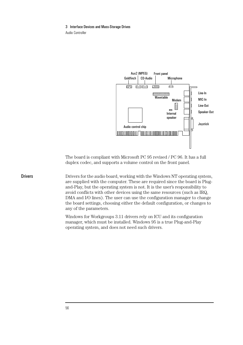 Drivers | HP Vectra VL 5/xxx Series 5 User Manual | Page 56 / 90