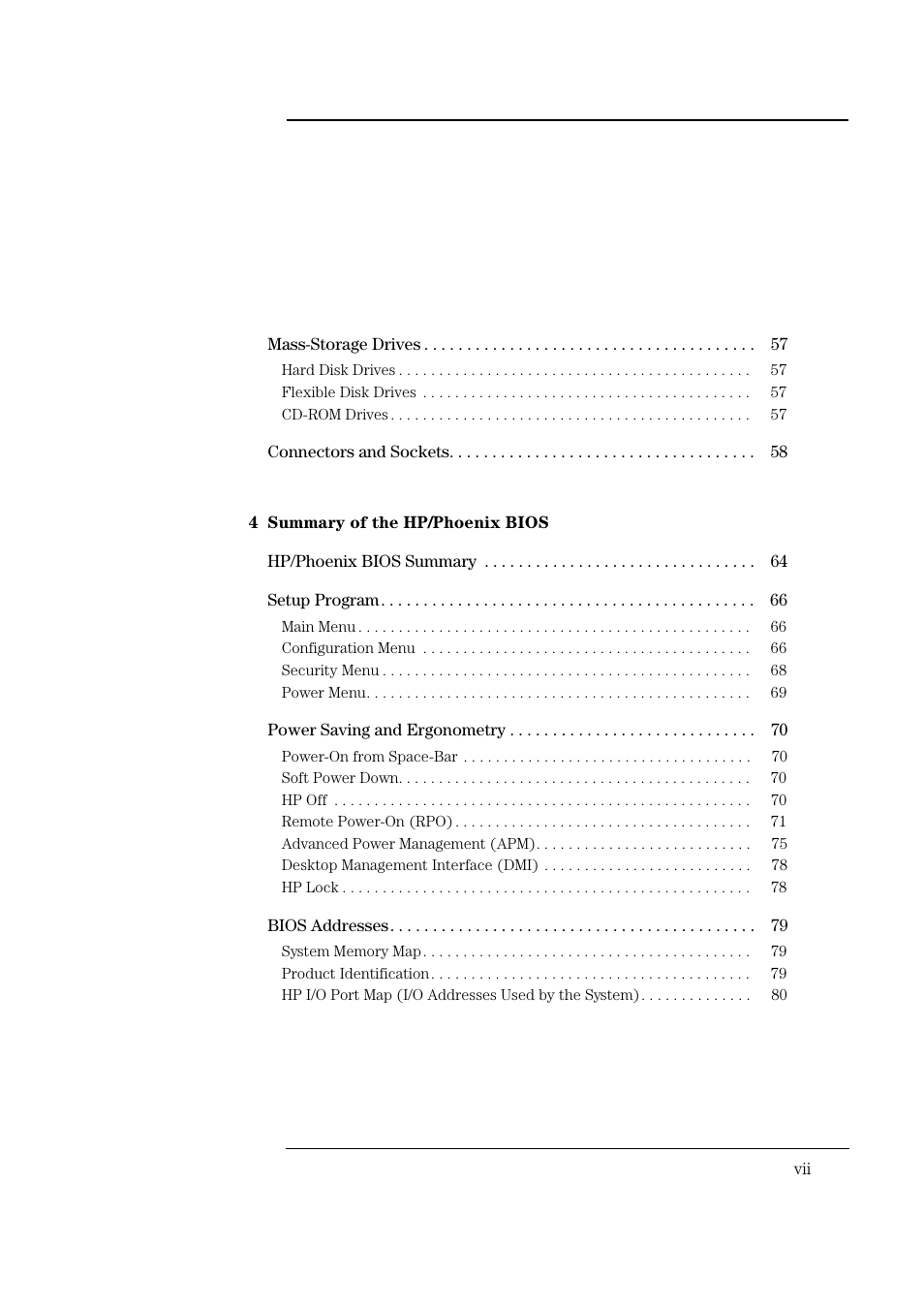 HP Vectra VL 5/xxx Series 5 User Manual | Page 7 / 90