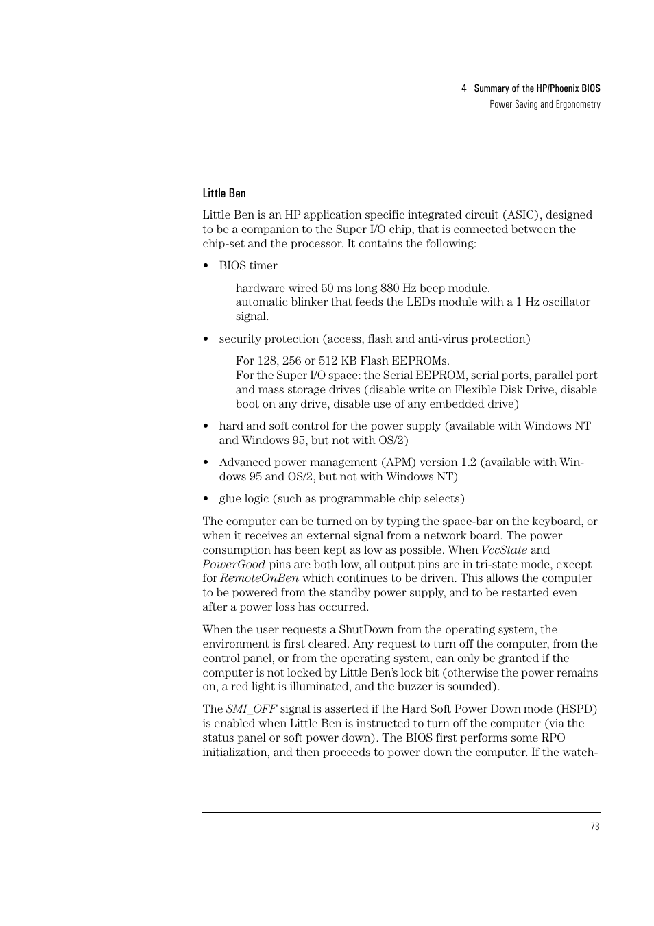 HP Vectra VL 5/xxx Series 5 User Manual | Page 73 / 90