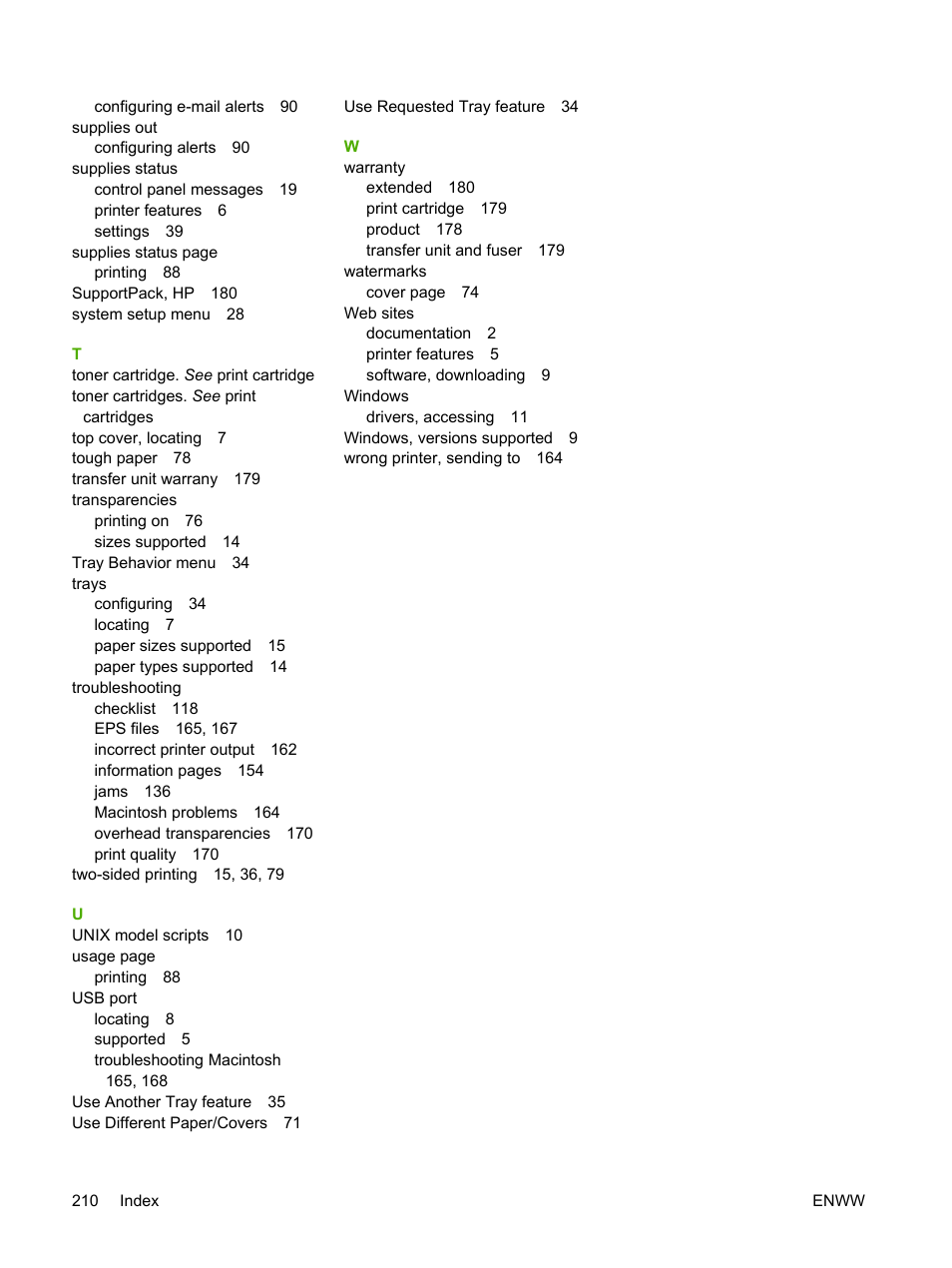 HP 3800 User Manual | Page 224 / 226