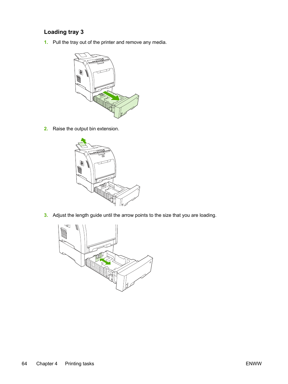 Loading tray 3 | HP 3800 User Manual | Page 78 / 226