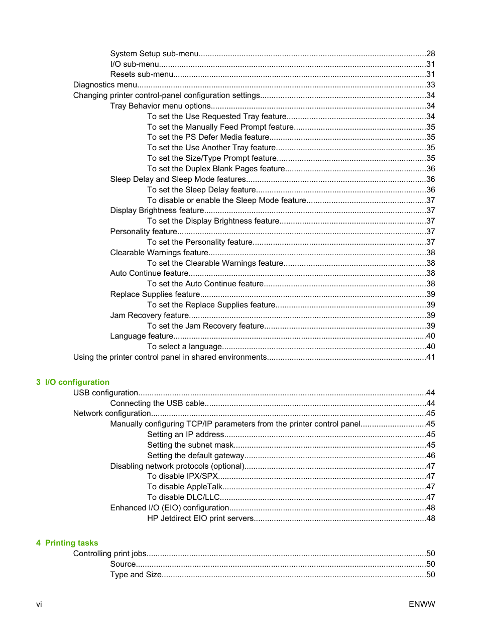 HP 3800 User Manual | Page 8 / 226