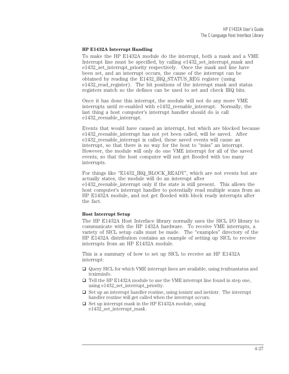 HP VXI E1432A User Manual | Page 102 / 222