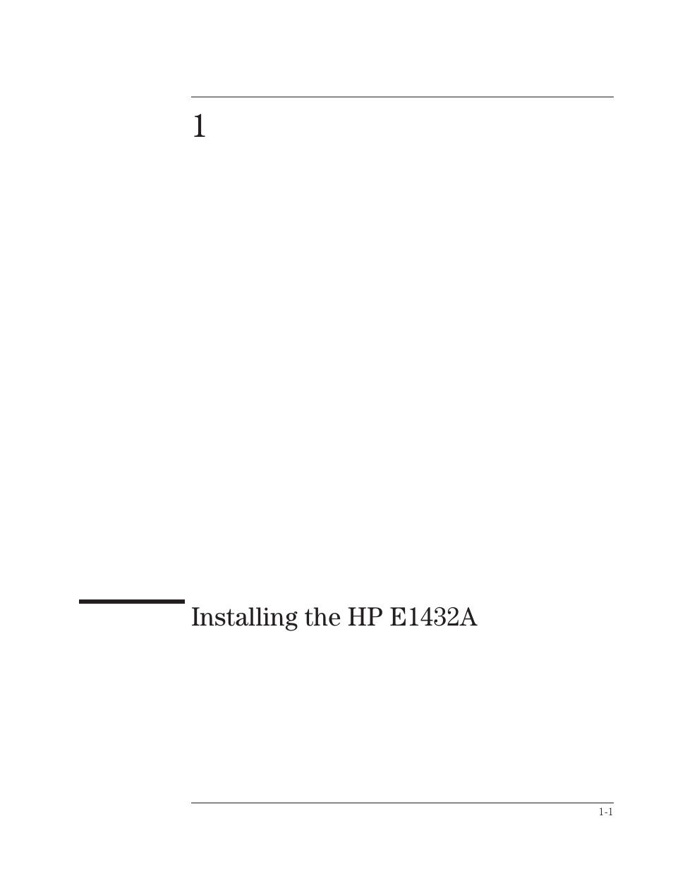 Installing the hp e1432a | HP VXI E1432A User Manual | Page 12 / 222