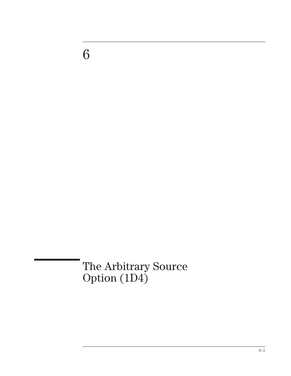 The arbitrary source option (1d4) | HP VXI E1432A User Manual | Page 122 / 222