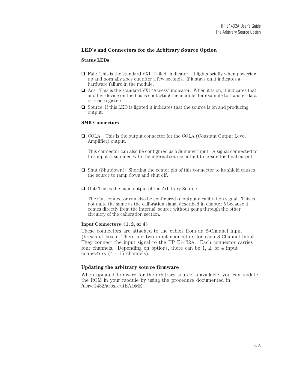 HP VXI E1432A User Manual | Page 126 / 222