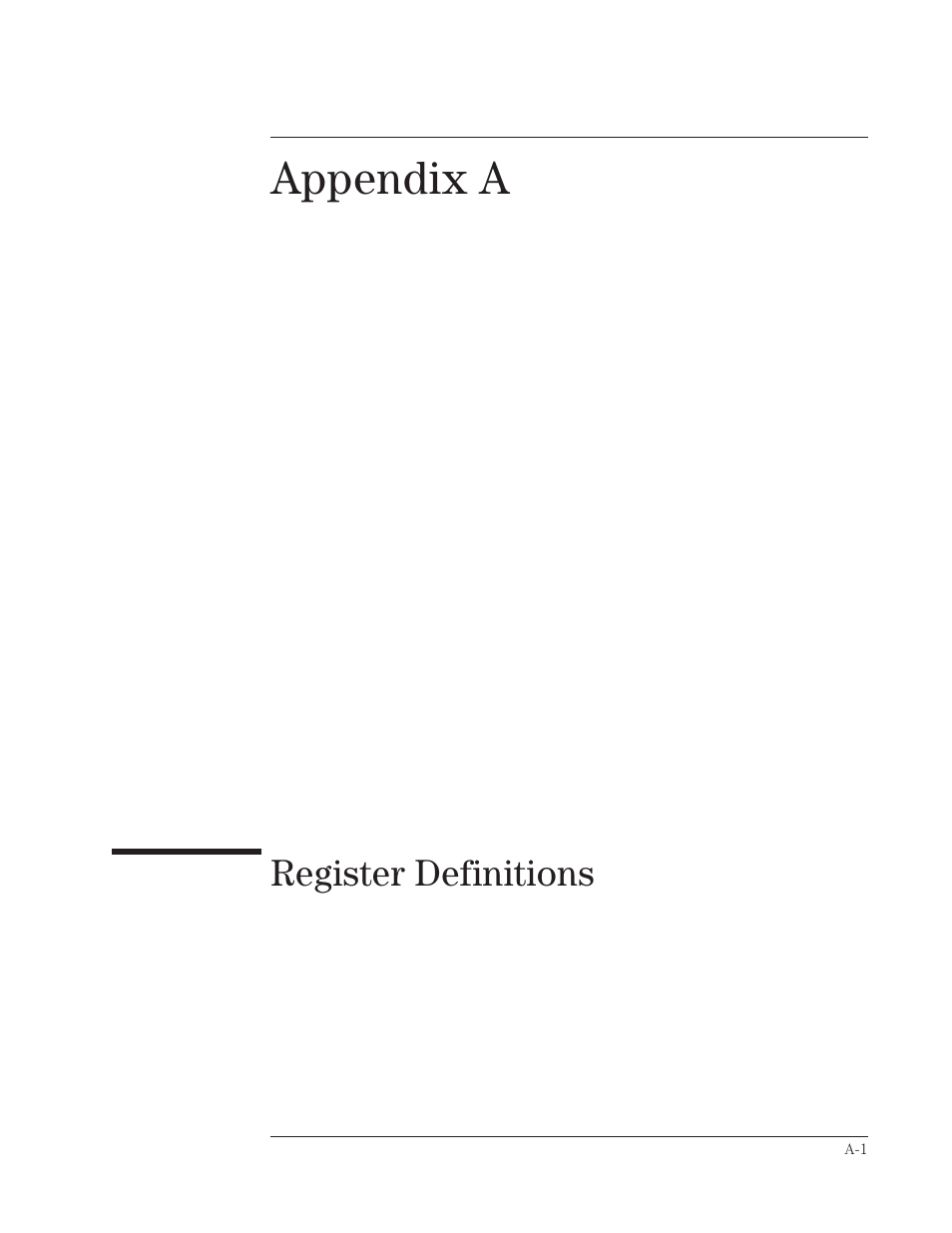 Appendix a, Register definitions | HP VXI E1432A User Manual | Page 172 / 222