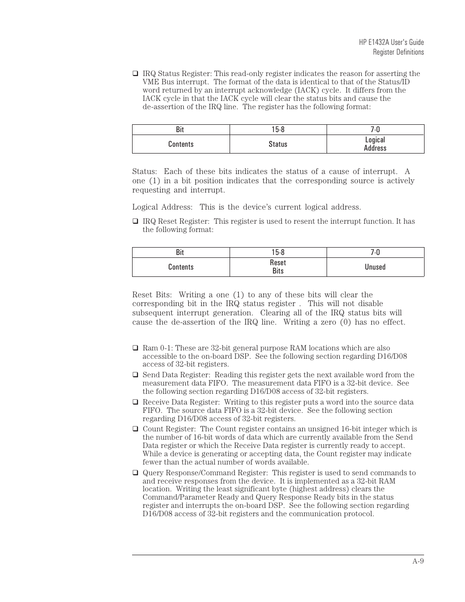 HP VXI E1432A User Manual | Page 180 / 222