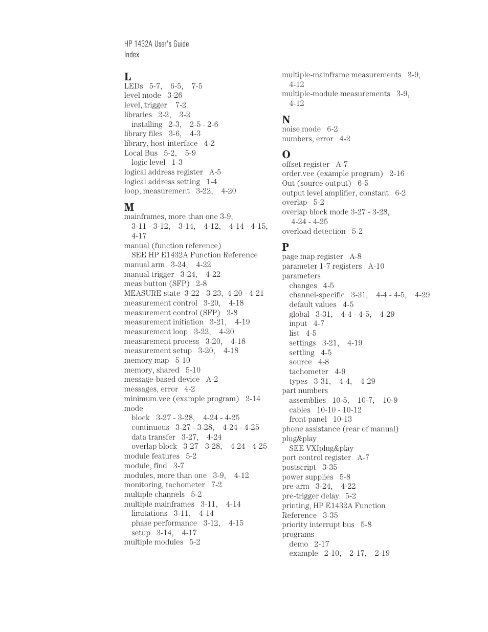 HP VXI E1432A User Manual | Page 211 / 222