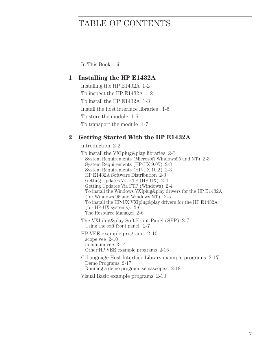 HP VXI E1432A User Manual | Page 6 / 222