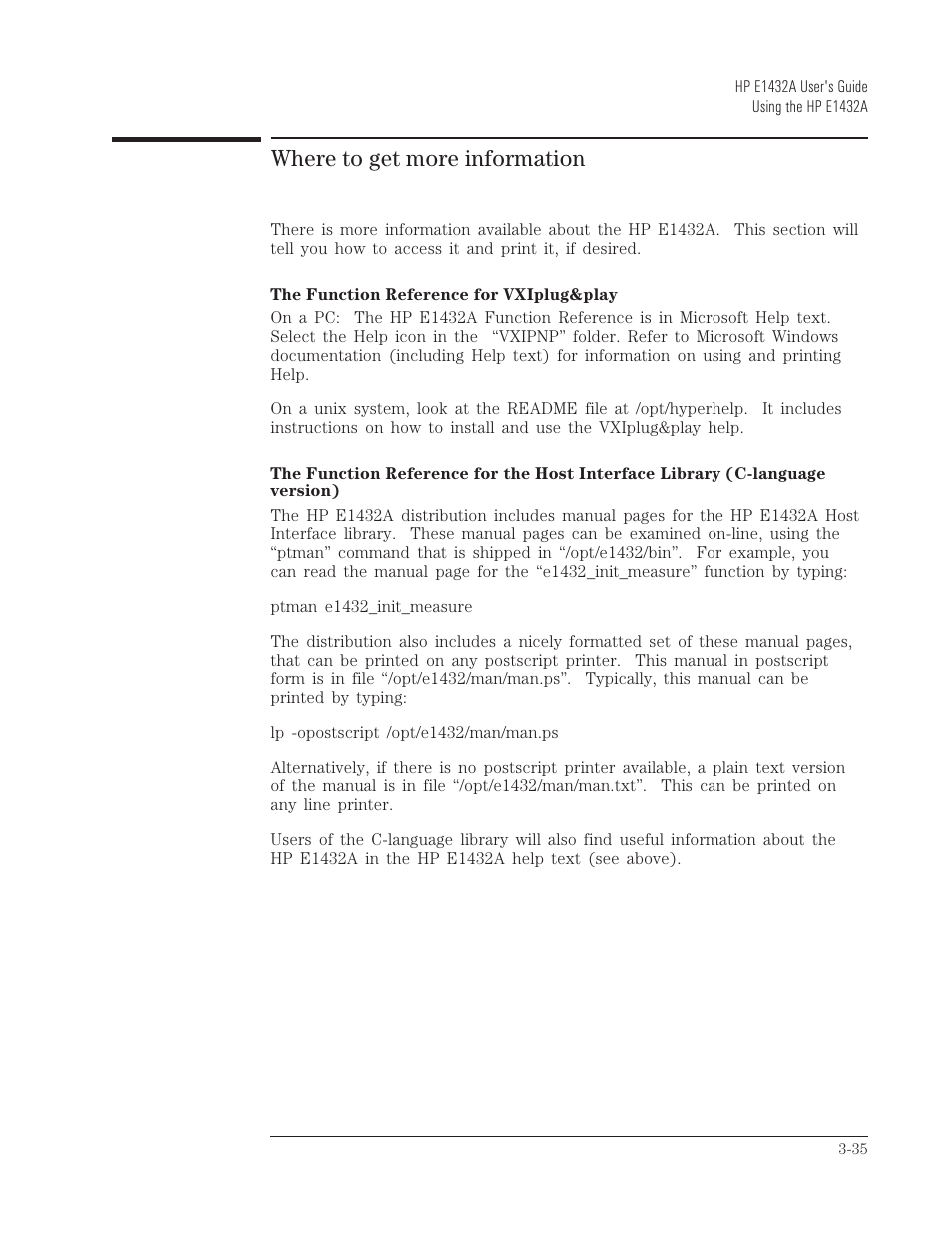 Where to get more information | HP VXI E1432A User Manual | Page 74 / 222