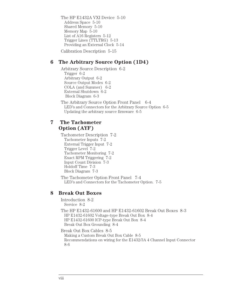 HP VXI E1432A User Manual | Page 9 / 222