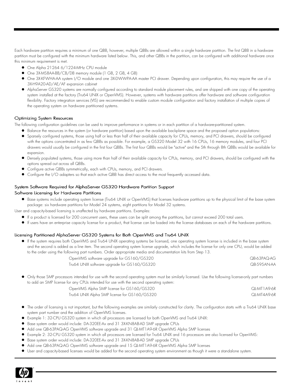 Quickspecs | HP QUICKSPECS GS320 User Manual | Page 10 / 44