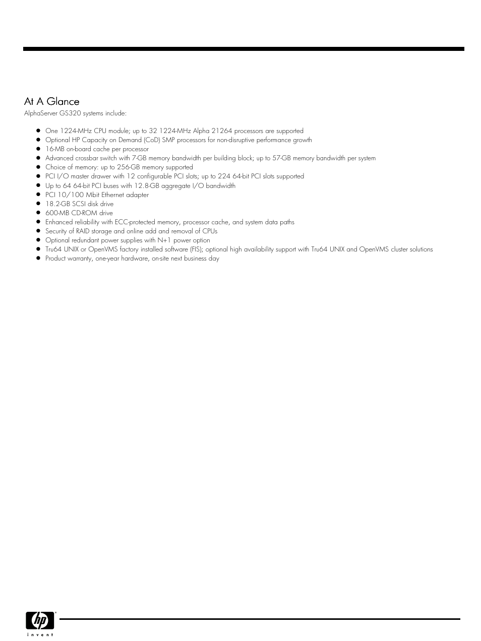Quickspecs | HP QUICKSPECS GS320 User Manual | Page 2 / 44
